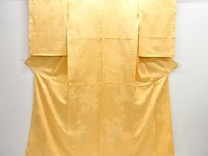 芙蓉模様織り出し色無地着物